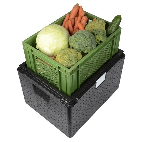 INSERTION BOX CONT. 37LTR. GREEN THERMO FUTURE BOX