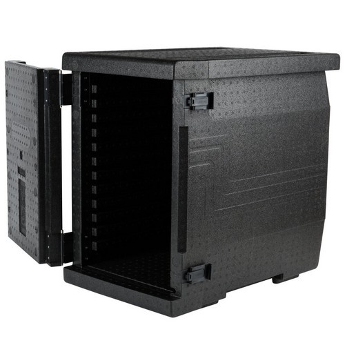 INSULATED FOOD CONTAINER DIM. FRONT LOADER EPP400 BLACK (110) CAMBRO