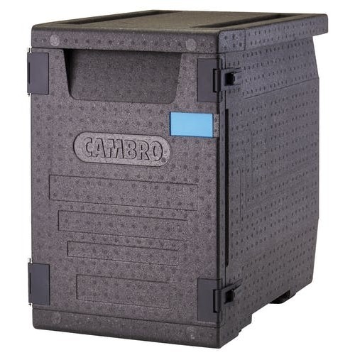 INSULATED FOOD CONTAINER DIM. FRONT LOADER EPP400 BLACK (110) CAMBRO