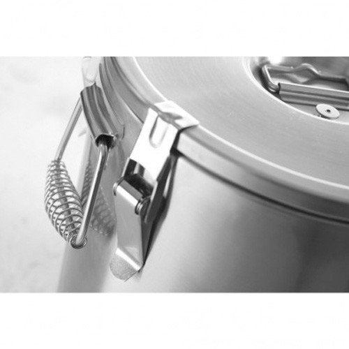 Gamel/soepcontainer rvs inh. 35ltr diam. 33x(h)57cm. Hendi