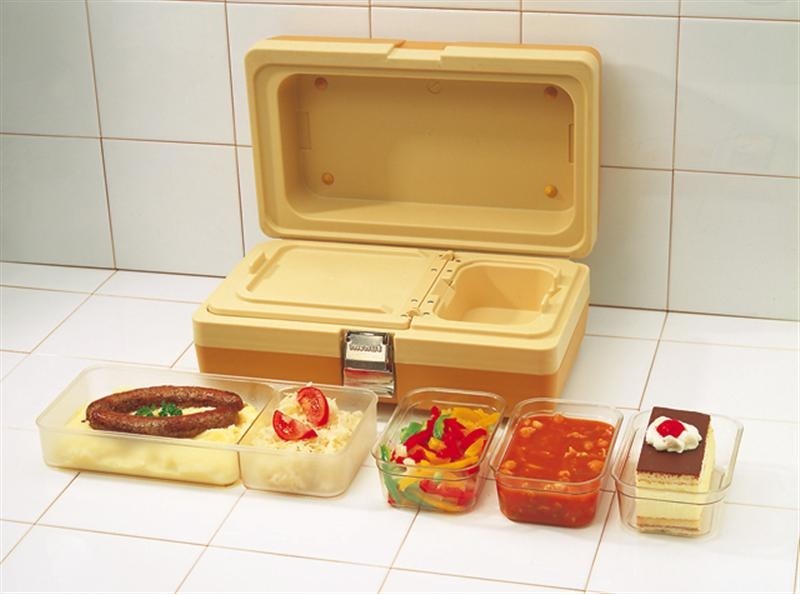 BOÎTE DE TRANSPORT MENUT DUO PLATEAU 1 COMPARTIMENT CONT. 1,1 litre. AFM. 28X12.7CM. HGT. 4.5CM. PLASTIQUE COULEUR TRANSPARENT