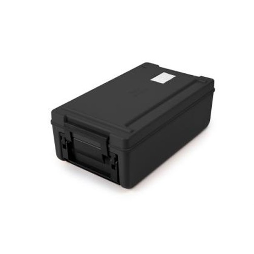 TH ERMOPORT 50K INH. 7 cm. AFM. 3 7 X 64 cm. HÖHE 2 4CM. TEMPERATURBEREICH - 2 0°C. + 10 0°C FARBE SCHWARZ RIEBER