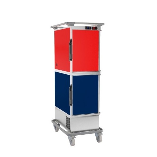 Thermobox KF180 koel/warm cap.warm 6 X gn 1/1-65 en koud 6 X gn 1/1-65 mm. afm. 525x750x1695mm. verm. 230v/1000W