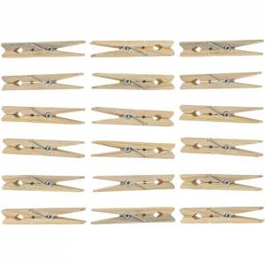 PINCES À VÊTEMENTS JEU DE 24 PIÈCES EN BOIS
