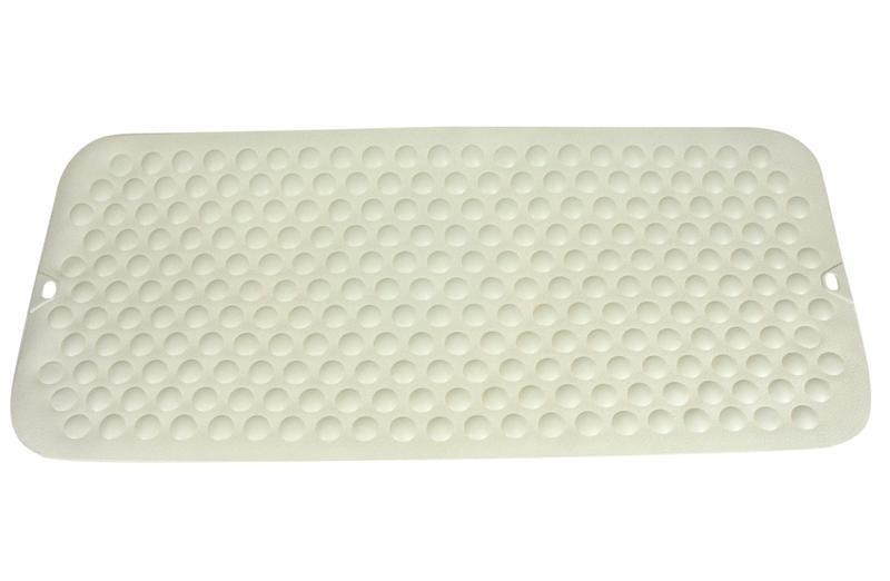 BATH MAT ANTI-SLIP SIZE 34x75CM COLOR WHITE
