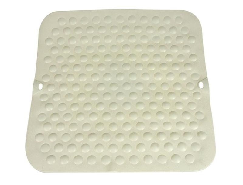 TAPIS DE BAIN ANTIDÉRAPANT DIM. 55x55CM. COULEUR BLANC