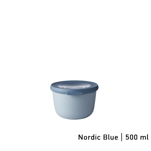 MULTI BOWL WITH LID CONT. 500ML. COLOR NORDIC BLUE CIRQULA - MEPAL