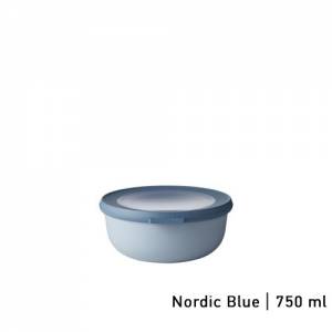 MULTI BOWL WITH LID CONT. 750ML. COLOR NORDIC BLUE CIRQULA - MEPAL