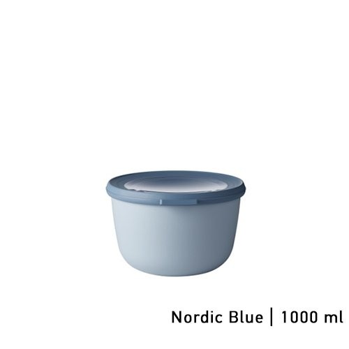 Multikom met deksel inh. 1000ml. kleur Nordic blue Cirqula - Mepal