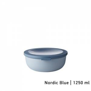 Multikom met deksel inh. 1250ml. kleur Nordic blue Cirqula - Mepal