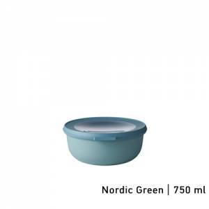 Multikom met deksel inh. 750ml. kleur nordic green Cirqula - Mepal