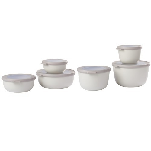 MULTI BOWL WITH LID CONT. 350ML. COLOR NORDIC WHITE CIRQULA - MEPAL