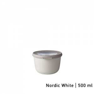 Multikom met deksel inh. 500ml. kleur Nordic white Cirqula - Mepal