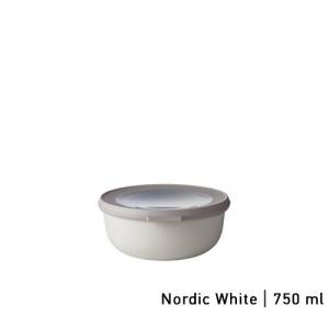 Multikom met deksel inh. 750ml. kleur Nordic white Cirqula - Mepal