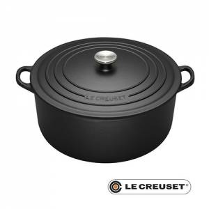 Braadpan m/deksel diam. 26cm. inh. 5,3 liter gietijzer kleur zwart Le Creuset