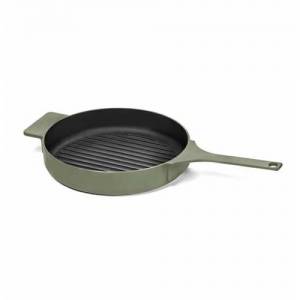 GRILLPFANNE DURCHM. 26CM. CAMOGREEN OBERFLÄCHE VON SERGIO HERMAN SERAX