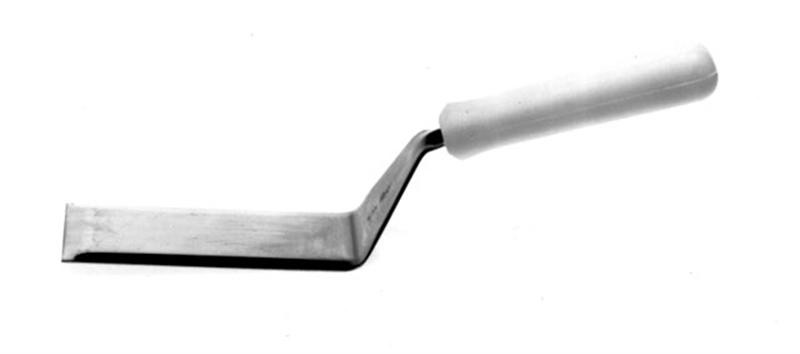 BACKPLATTENSCHABER ABM. 13X8CM. GESAMTLÄNGE 29CM.