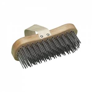 HACKBLOCK BÜRSTE AUS STAHL MIT RIEMEN