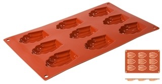 MINI CAKE MOLD 9-MOLDS SILICONE WITH NON-STICK DIMENSIONS. 30X17CM.