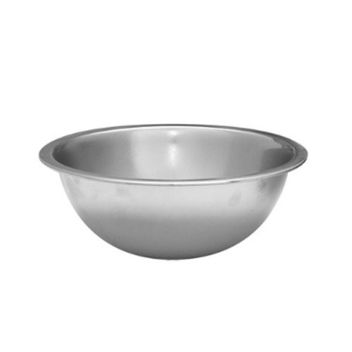 MIXER BOWL WITH FLAT BOTTOM STAINLESS STEEL 18/8 DIAM. 16CM. INH. 0.75Ltr.