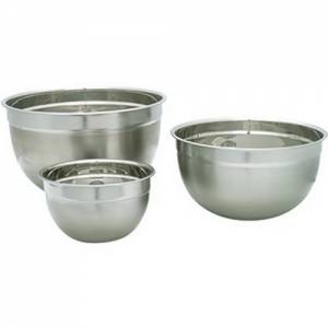 Beslagkom rvs mat/hoogglans diam. 27cm. inh. 4,5ltr.