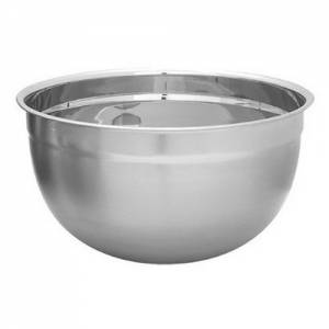 BOL DE MÉLANGE EN ACIER INOXYDABLE MAT/BRILLANT DIAM. 31CM. INH. 7 litres.