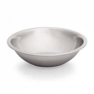 Beslagkom inh. 5,0ltr. diam. 31cm. HG. 11cm. rvs