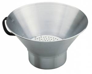 FRYING COLANDER WITH DRIP TRAY DIAM. 40CM. stainless steel