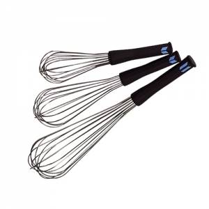 KITCHEN WHISK W/ANTI-SLIP HANDLE LG. 25CM. Stainless steel 18/8