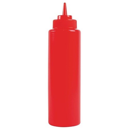SAUCE DISPENSER CONT. 34CL. COLOR RED PLASTIC