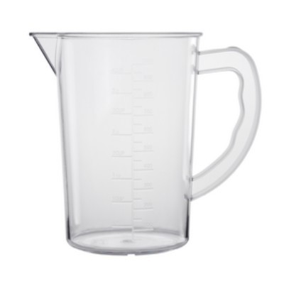 MEASURING CUP WITH SIZE DIVISION CONT. 1.0Ltr. DIAM. 11.5CM. HG. 16.5CM. POLYCARBONATE