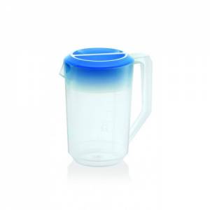 MEASURING MUG WITH LID AND SIZE DIVISION CONT. 1.8LTR. PLASTIC BLUE