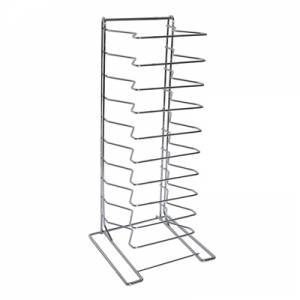PIZZARESTÄNDER 11-TEILIG ABM. 22X22X69CM. CHROM