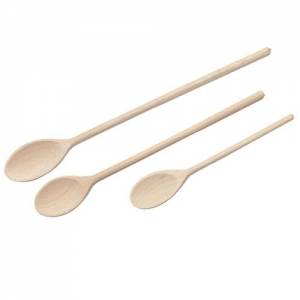 SPOON OVAL LG. 40CM. WOOD