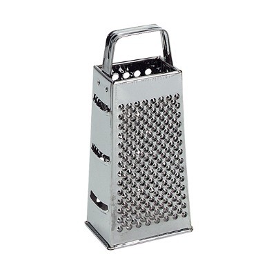 Reibe 4-SEITIG KONISCH ABM. 16,5 x 8,5 cm. HGT. 21CM. Edelstahl 18/8