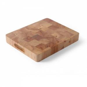 Snijplank rubberwood beukenhout afm. 53x32,5x4,5cm. gn 1/1