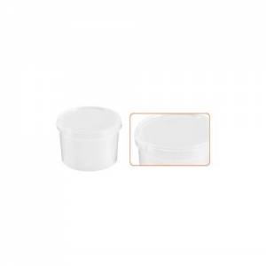 Aufbewahrungseimer mit Deckelinhalt. 0,6 LITER KUNSTSTOFF FARBE WEISS