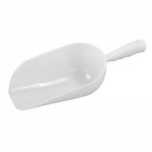 Voorraadscheppen  wit kunststof 36cm.