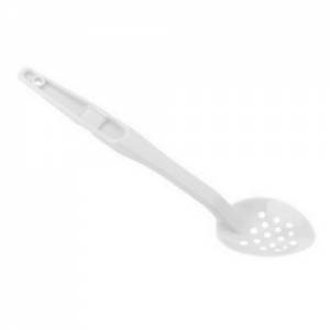 Opscheplepel geperforeerd lengte 32,7cm. kleur wit polycarbonaat
