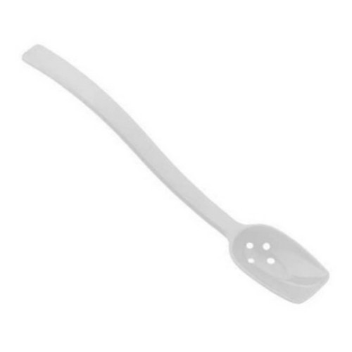 Opscheplepel geperforeerd lengte 25,5cm. kleur wit polycarbonaat