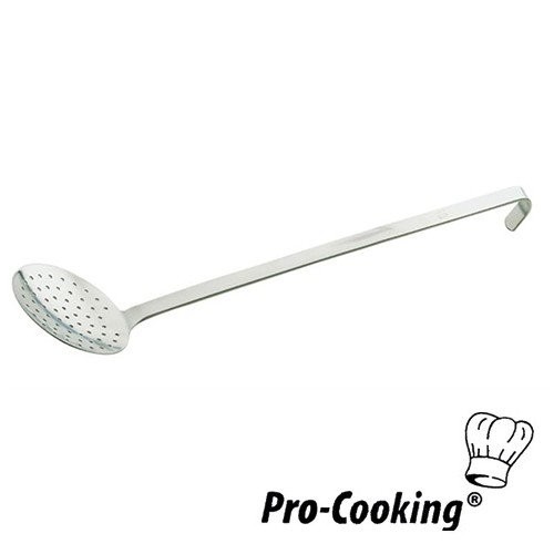 PRO-COOKING STAINLESS STEEL SKIMMER DIAM 20CM. LENGTH 47CM.