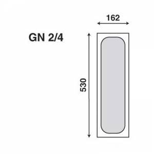 PLATEAU GASTRONORM POLYCARBONATE NOIR SANS COUVERCLE GN 2/4-100MM. PROFOND