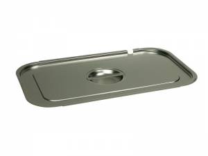 GASTRONORM LID GN 2/4 WITH BUCKLE HANDLE RECESS AND SPOON RECESS