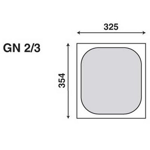 BAC GASTRONORME UTZ GN 2/3-200, POLYPROPYLENE