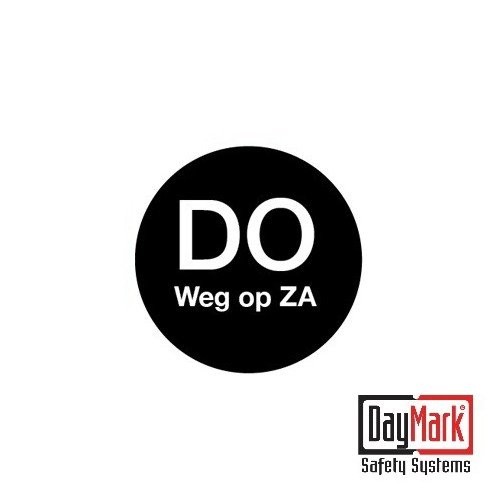 WASCHBARER AUFKLEBER „WED AWAY ON FRI“, ROLLE à 500 STÜCK – DAYMARK