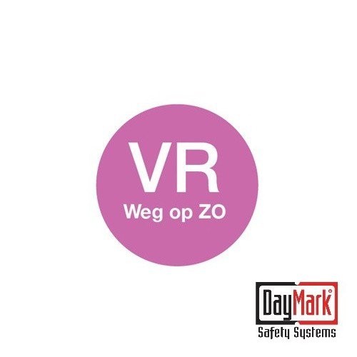 WASCHBARER AUFKLEBER „WED AWAY ON FRI“, ROLLE à 500 STÜCK – DAYMARK