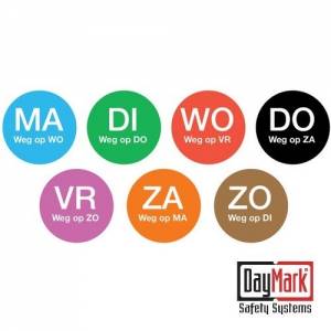 WASCHBARER AUFKLEBER „DO AWAY ON SAT“, ROLLE à 500 STÜCK – DAYMARK