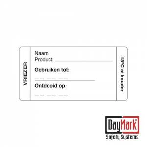 WASCHBARER AUFKLEBER „FREEZER“, ROLLE à 250 STÜCK – DAYMARK