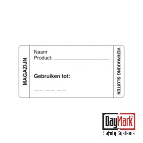 WASHABLE STICKER 'WAREHOUSE' ROLL OF 250 PIECES - DAYMARK