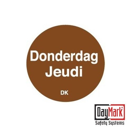 PERMANENT STICKERS 'SUNDAY' ROLL OF 1000 PIECES - DAYMARK